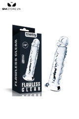 SMT1908 - Dương vật giả silicon Lovetoy trong suốt dài 18cm