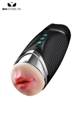 SMT1671 - Cốc thủ dâm silicon tự động 2 đầu miệng và âm đạo