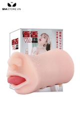 SMT2177 - Hình miệng giả silicon mềm dẻo có lưỡi và âm đạo