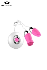 SMT1934 - Trứng rung 2 đầu có lưỡi 12 chế độ có điều khiển xa