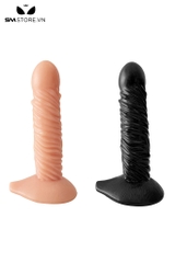 SMT2445 - Dương vật giả silicon dính tường có vân chéo dài 22cm