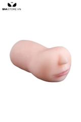 SMT2528 - Miệng và âm đạo giả silicon mềm dẻo có môi hồng dài 15cm