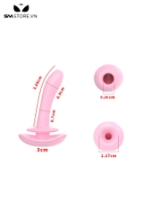 SMT2640 - Ống sounding hình hậu môn chất liệu silicon dài 4cm