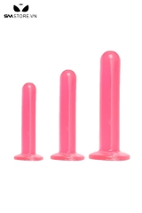 SMT2423 - Dương vật giả với đầu tròn silicon mềm dẻo có 3 kích cỡ