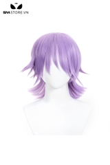 SMP161 - Tóc giả cosplay ngắn ngang vai màu tím dài 26cm
