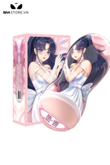 SMT1268 - Cốc thủ dâm silicon mềm dẻo anime âm đạo dài 145mm