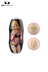 SMT579 - Cốc thủ dâm anime Nhật Bản 2 đầu với 3 loại dài 185mm