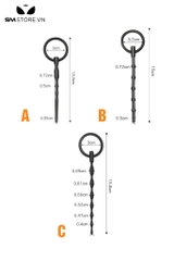 SMT2154 - Sounding que niệu đạo chất liệu silicon có 3 kích cỡ
