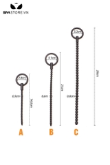 SMT2186 - Sounding silicon que niệu đạo dạng chuỗi hạt dài 29cm