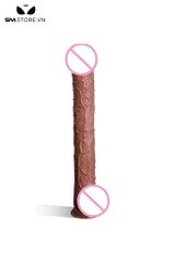 SMT2822 - Dương vật giả siêu dài silicon dài 43cm có gân nổi