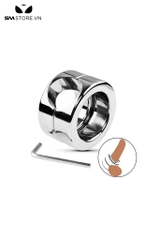 SMT617 - Vòng đeo dương vật inox 2 lớp có thể tháo rời dài có 2 size