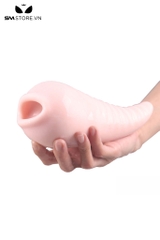 SMT1535 - Cốc thủ dâm silicon mềm ngụy trang con cá hồng dài 17cm