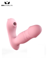 SMT1822 - Dương vật giả rung hút điều khiển xa sạc điện dài 12.5cm