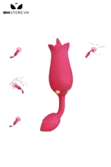 SMT2018 - Máy rung 2 đầu hình bông hoa có 9 chế độ liếm sạc điện