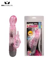 SMT2568 - Máy rung tai thỏ silicon dài 178mm có 10 tần số