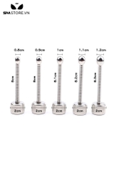 SMT2211 - Que niệu đạo inox không gỉ có đầu tròn có 5 size