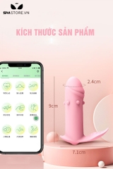 SMT1360 - Máy rung đầu hình dương vật 10 chế độ điều khiển từ xa