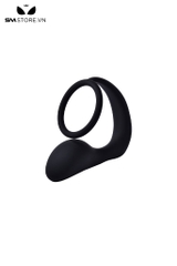 SMT924 - Butt plug silicon kèm cockring đường kính 42mm màu đen