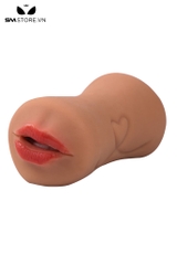 SMT2564 - Âm đạo giả cầm tay mix miệng giả họa tiết trái tim