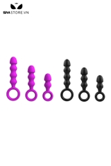 SMT1559 - Đồ chơi hậu môn anal bead làm bằng silicon có 3 size