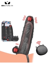 SMT2463 - Dương vật giả rỗng ruột có 10 tần số rung sạc điện