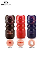 SMT584 - Cốc thủ dâm âm đạo, hậu môn, miệng dài 15cm