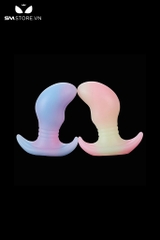 SMT1298 - Phích cắm hậu môn phát sáng bằng silicon mềm có 3 size