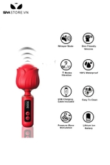 SMT1326 - Máy rung ngụy trang hoa hồng có 9 tần số chống nước