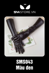 SMP043 - găng tay da cosplay thiết kế trơn dáng dài 3 màu lựa chọn