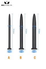 SMT2187 - Que niệu đạo silicon hình cái vít trơn có 3 kích cỡ