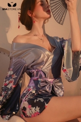 SMS704 - Đồ ngủ kimono Nhật Bản cực ngắn quyến rũ với cổ chữ V