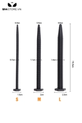SMT2188 - Que niệu đạo silicon hình cái vít có vân ngang và 3 size