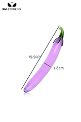 SMT2404 - Dương vật giả thủy tinh ngụy trang quả cà tím dài 19cm