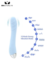 SMT2017 - Máy rung đầu dương vật có 10 chế độ chất liệu silicon mềm