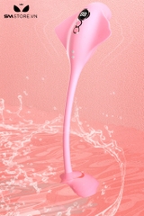 SMT1032 - Máy rung 2 đầu silicon rung thụt và hút liếm dài 34cm