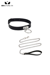 SMT446 - Bộ xích cổ SM gồm choker gắn vòng để dây xích móc