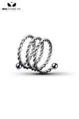 SMT2280 - Vòng bi đeo dương vật inox hình xoắn ốc dài 3.8cm