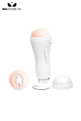 SMT1875 - Cốc thủ dâm hậu môn gắn tường có 12 chế độ rung