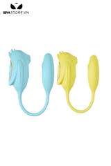 SMT1696 - Trứng rung silicon 2 đầu có 10 chế độ hút dài 31cm