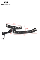SMT2475 - Vòng đeo dương vật bằng da PU kèm chế độ sốc điện