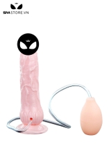 SMT1886 - Dương vật giả bắn tinh có rung đế dính tường dài 20cm