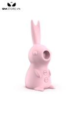 SMT1638 - Máy hút âm vật núm vú ngụy trang con thỏ hồng dài 11.6cm
