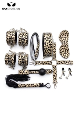 SMT1595 - Combo đồ chơi SM 8 món làm bằng giả da PU họa tiết da báo