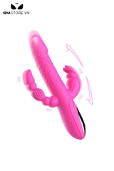 SMT2270 - Máy rung thụt đầu dương vật có 2 đầu và tai thỏ dài 21cm
