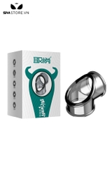 SMT799 - Vòng đeo dương vật silicon có rung màu đen dài 70mm