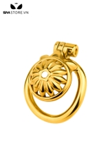 SMT2647 - Khóa dương vật inox cao cấp hoa hướng dương mặt dẹt