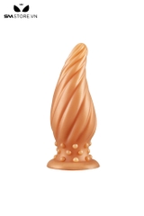 SMT1291 - Butt plug cắm hậu môn silicon hình xoắn ốc phích có gai
