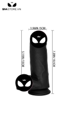 SMT2884 - Dương vật giả Châu Phi silicon gắn tường đường kính 5cm