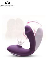 SMT1933 - Máy rung hút 2 đầu bằng silicon dài 11.9cm sạc điện