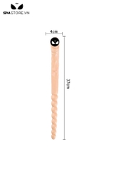 SMT481 - Dương vật giả silicon dẻo 2 đầu dài có vòng bi dài 41cm